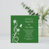 多肉結婚のリハーサルディナー 招待状 (スタンド正面)