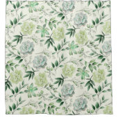 多肉緑のシャワ葉ーカーテン シャワーカーテン (正面)