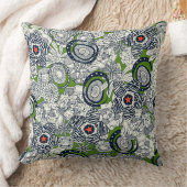 多肉緑色のオレンジ色の星 クッション (ブランケット)