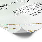 多肉緑色ユーカリ男の子や女の子と言わない ポスター (角)