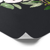 多肉茎水彩赤ちゃんシャワーへようこそ ポスター (角)