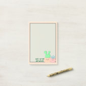 多肉落書き：ノートを投稿 ポストイット (デスク上)