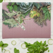 多肉表示 キッチンタオル (折り畳み)