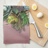 多肉表示 キッチンタオル (四つ折り)