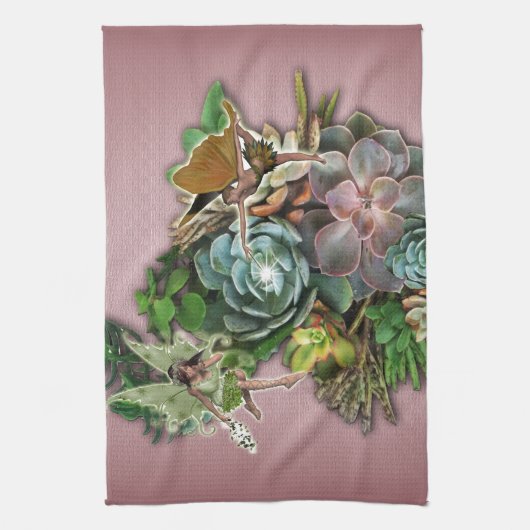 多肉表示 キッチンタオル (縦)