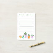 多肉表示 ポストイット (デスク上)