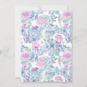 多肉誕生日パーティーへの招待 招待状 (裏面)