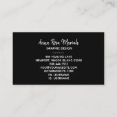 *~*多肉質のシックグリッターガーリーエキサイティフェミニンング 名刺 (裏面)