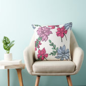 多肉質のフローラパステルは青、ピンクと白で働く クッション (椅子)