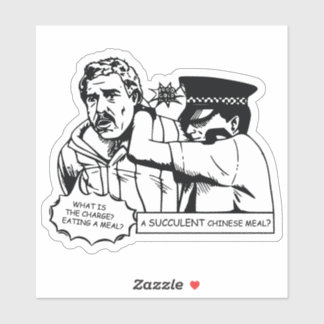 多肉質の中国料理、これは民主主義マニア シール