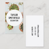 多肉質の名刺 名刺 (正面/裏面)