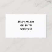 多肉質の名刺 名刺 (裏面)