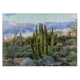 多肉質の夕日 カッティングボード