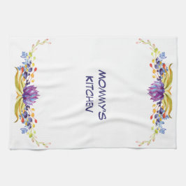 多肉質の水がモミーの台所に彩る キッチンタオル