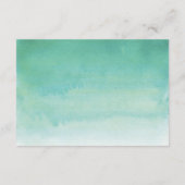 多肉質の水結婚色の情報カード エンクロージャーカード (裏面)