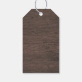 多肉質の素朴カントリー結婚ランタン ギフトタグ (裏面)