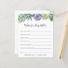 多肉質の赤ちゃんシャワーがベビーを願う