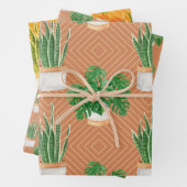 多肉質の ラッピングペーパーシート (インサイチュ)