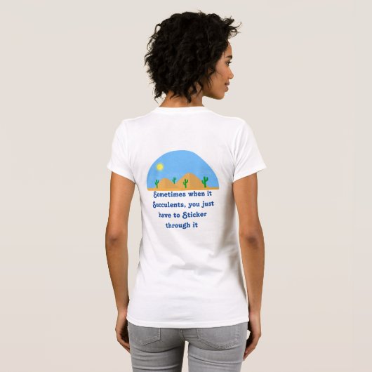 多肉質の Tシャツ (裏面フル)