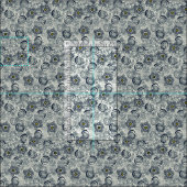 多肉質アイボリー果樹星 ファブリック (タイル)