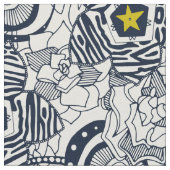 多肉質アイボリー果樹星 ファブリック (クローズアップ)