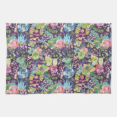 多肉質サボテンのガーデニングキッチンタオル キッチンタオル (横)