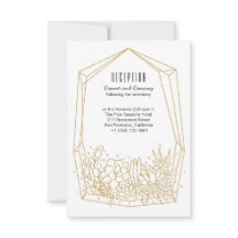 多肉質テラリウム結婚披露宴カード