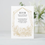 多肉質テラリウム結婚披露宴カード 招待状 (スタンド正面)