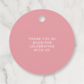 多肉質フローラハート結婚の感謝 フェイバータグ (裏面)