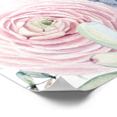 多肉質フローラ結婚のブライダルパーティフォトプロップ ポスター (角)