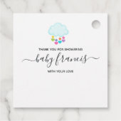 多肉質ラマ天国私が赤ちゃんシャワーを成長するのを見る フェイバータグ (裏面)