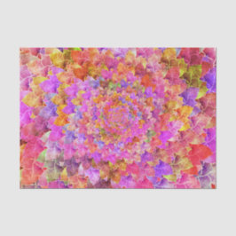 多肉質抽象芸術アートフローラピンクイエロー 薄葉紙