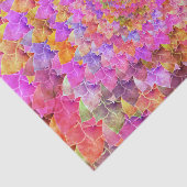 多肉質抽象芸術アートフローラピンクイエロー 薄葉紙 (詳細)