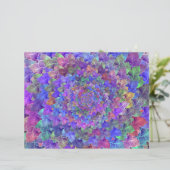 多肉質抽象芸術アートフローラ紫カラフル (スタンド正面)