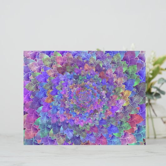 多肉質抽象芸術アートフローラ紫カラフル (スタンド正面)