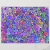 多肉質抽象芸術アートフローラ紫カラフル (正面)