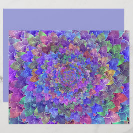 多肉質抽象芸術アートフローラ紫カラフル