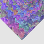 多肉質抽象芸術アートフローラ紫カラフル 薄葉紙 (詳細)