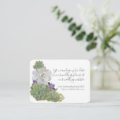 多肉質木製西ボー結婚ホのWebサイトカード エンクロージャーカード (スタンド正面)