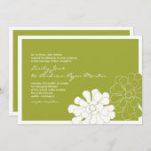 多肉質結婚式招待状 招待状 (正面/裏面)