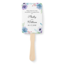 多肉質結婚式 プログラム扇風水色の花