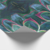 多肉質絵画包装紙 ラッピングペーパー (角)