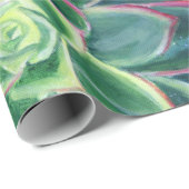 多肉質絵画包装紙 ラッピングペーパー (ロールコーナー)