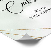 多肉質金ゴールドフレームボトル内のコルクの数 ポスター (角)