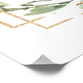 多肉質金ゴールドリハーサルのディナーサインへようこそ ポスター (角)