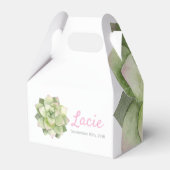 多肉質：カスタムパーティー フェイバーボックス (裏面サイド)