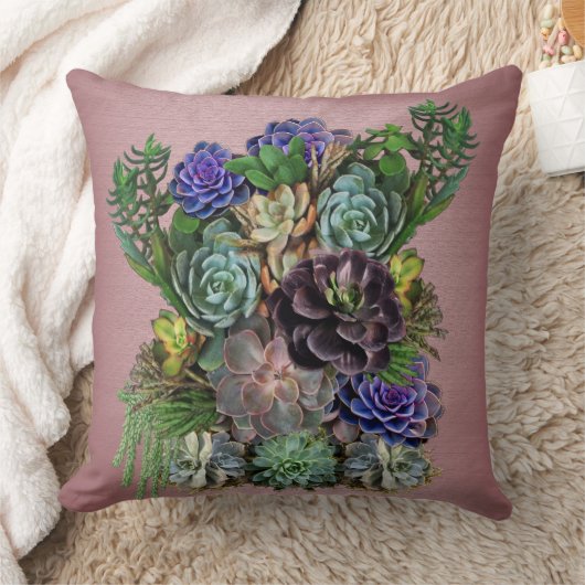 多肉配列 クッション (ブランケット)