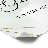 多肉金ゴールドドレスゲームのサインにYesと言う ポスター (角)