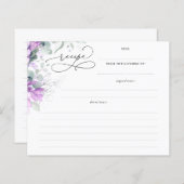 多肉銀緑ブライダルシャワーレシピ (正面/裏面)