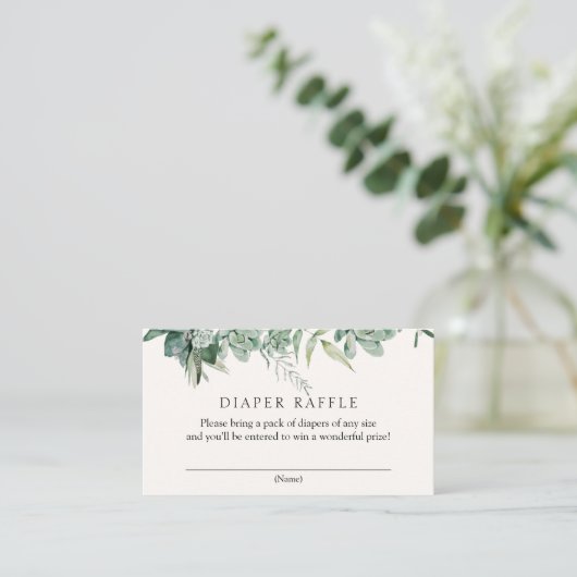 多肉類おむつラッフルエンクロージャカード エンクロージャーカード (スタンド正面)